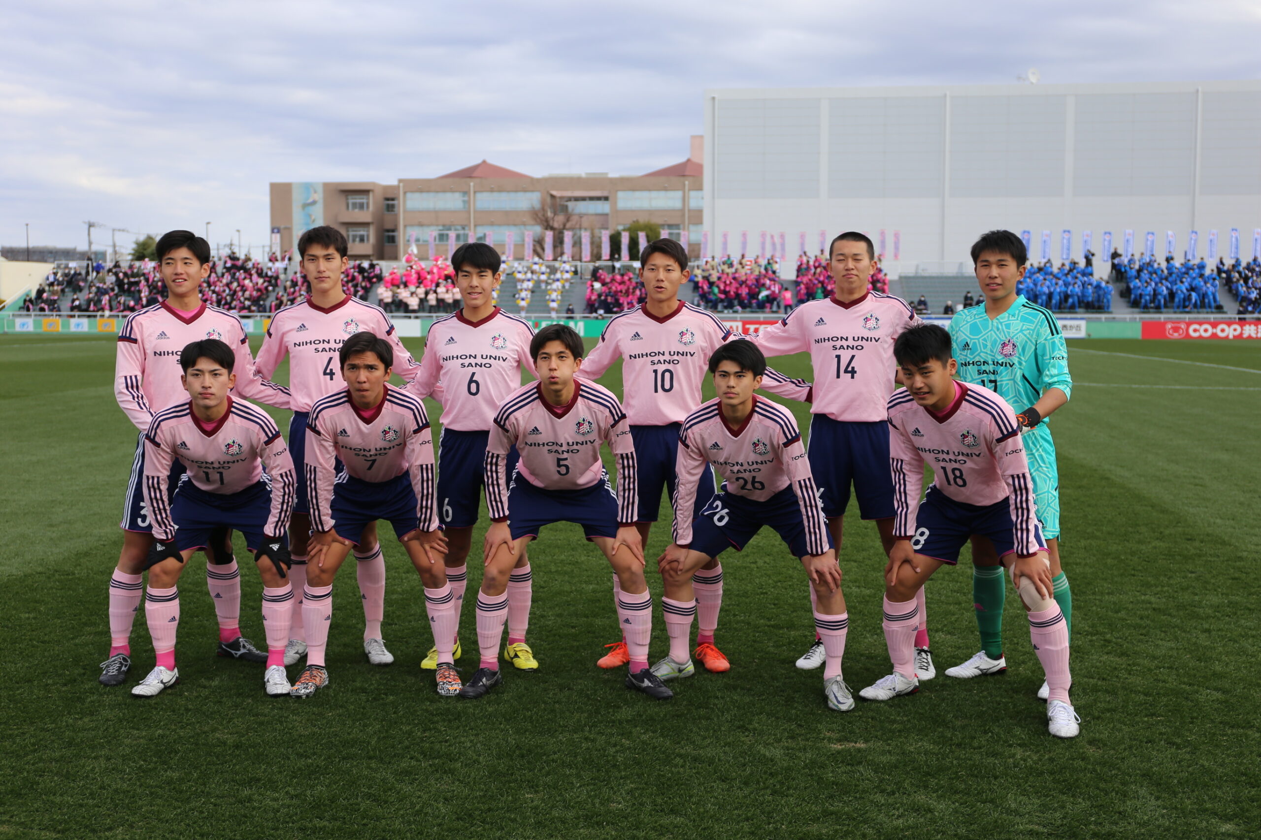 佐野日大高校サッカー部 ユニフォームピンク青セット 佐野日大サッカー