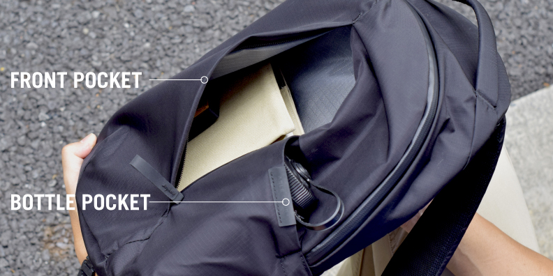 ちょっとしたお出かけにちょうどよい、コンパクトなバックパック