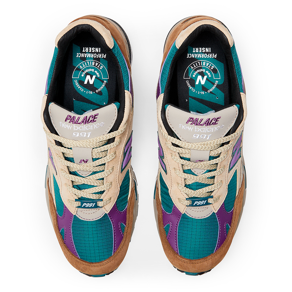 New Balance × PALACE SKATEBOARDS、コラボスニーカー「991」発売