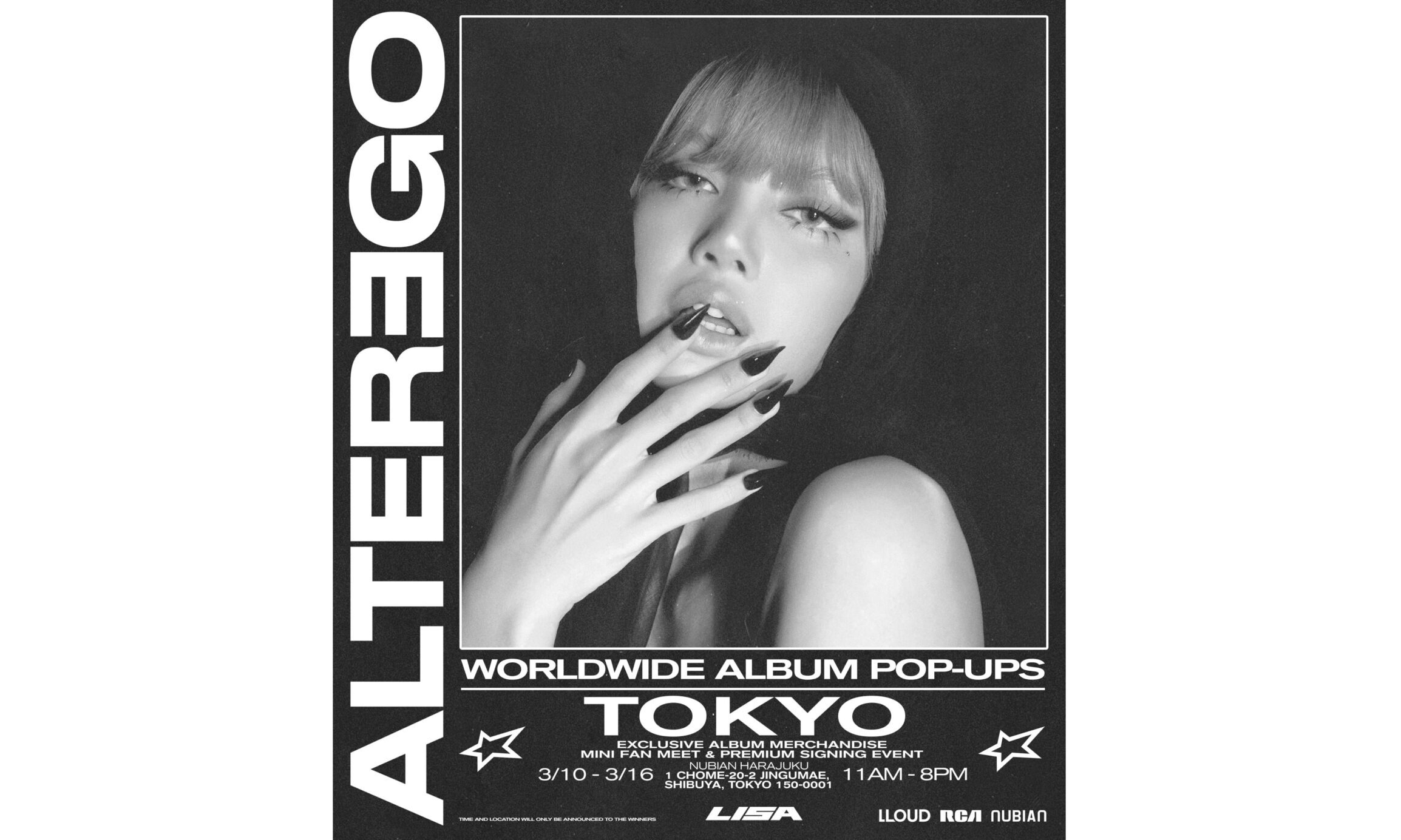 LISA、ソロデビューアルバム「ALTER EGO」発売を記念したポップアップ