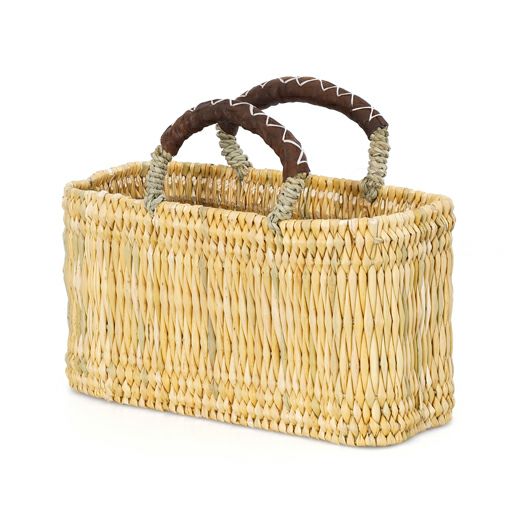 松野屋 | ストロー革手横長カゴ M | HIGHTIDE（ハイタイド）公式サイト