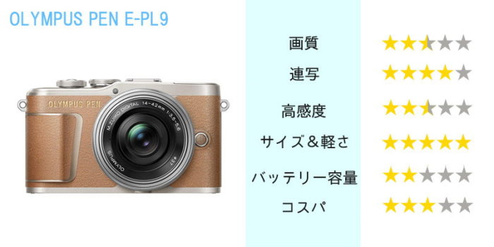 OLYMPUS PEN E-PL9 】最新型のエントリーミラーレス、その特徴と