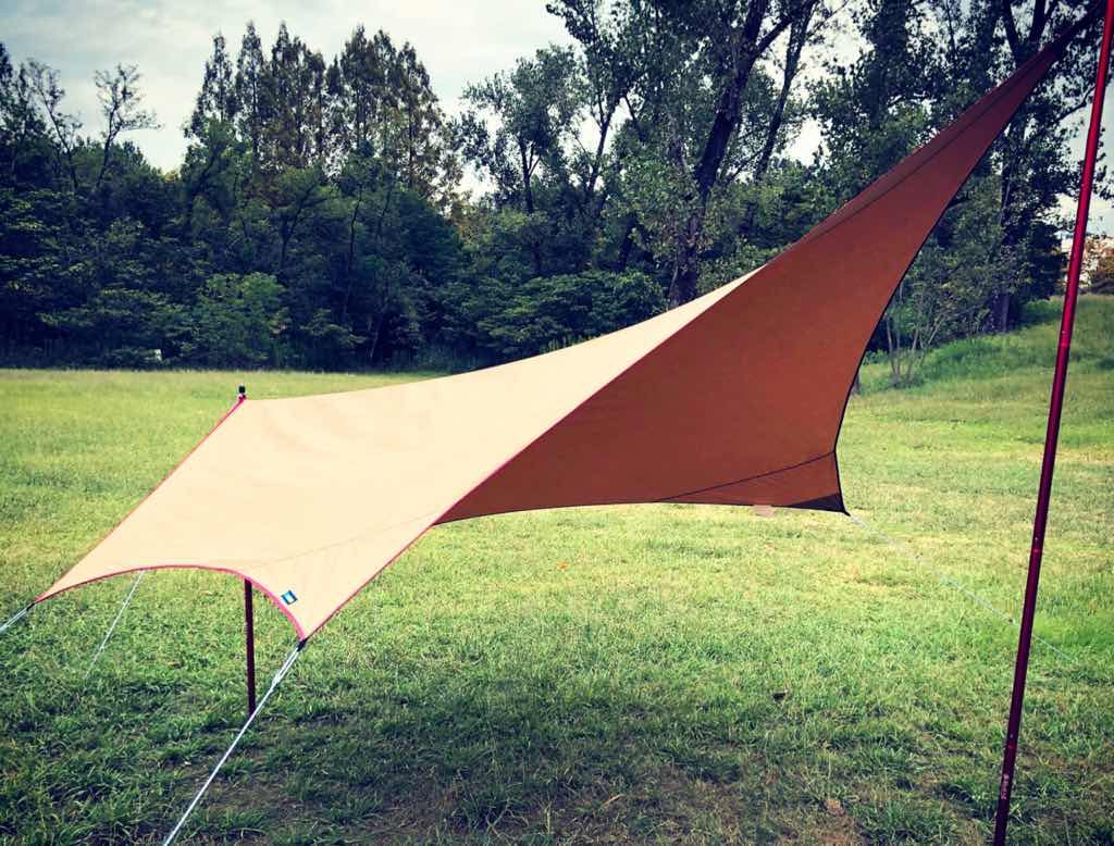 テンマクデザインのムササビウィングTCを村の鍛冶屋のアルミタープ