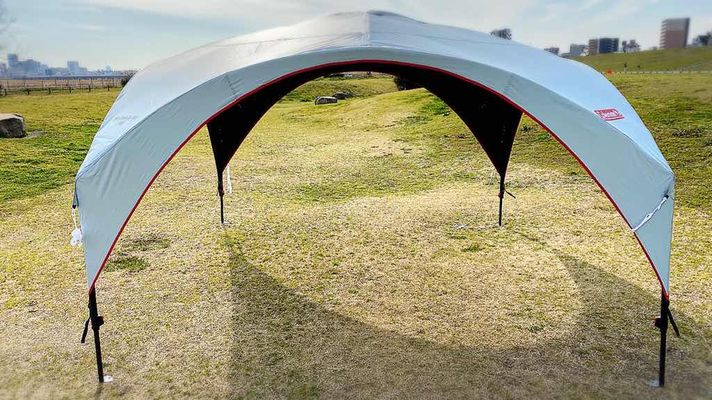コールマンパーティーシェードDX/300+の張り方と使った感想 | 登山と