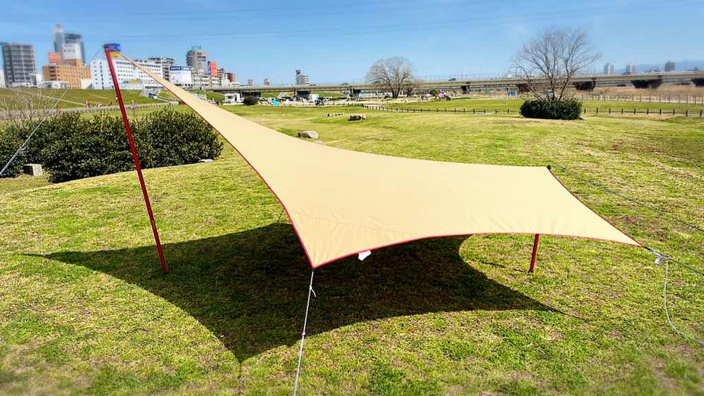 ムササビウィングのガイロープと高さを変更してみる | 登山と