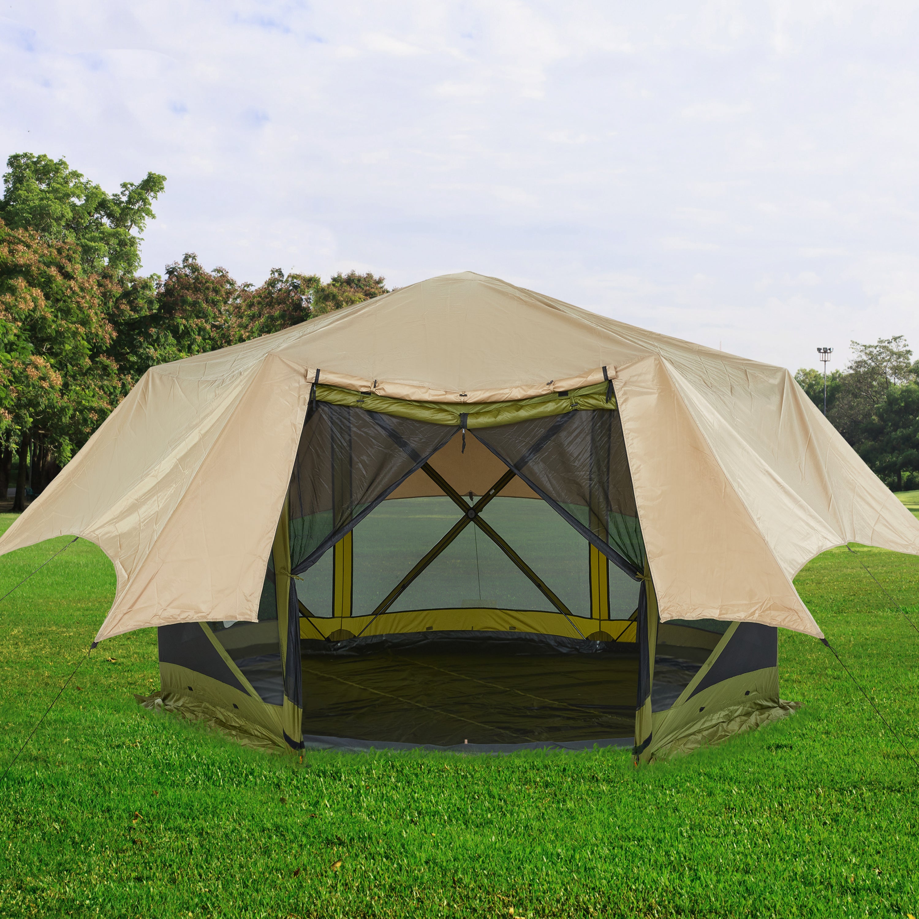 Waterproof Tarp for 6-Sided Popup Tent with 6ft Panels – Hike Crew