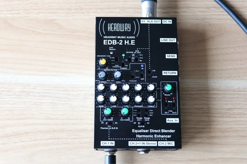 Headway Music Audio EDB-2 H.Eをレビュー。2系統の入出力に対応した多