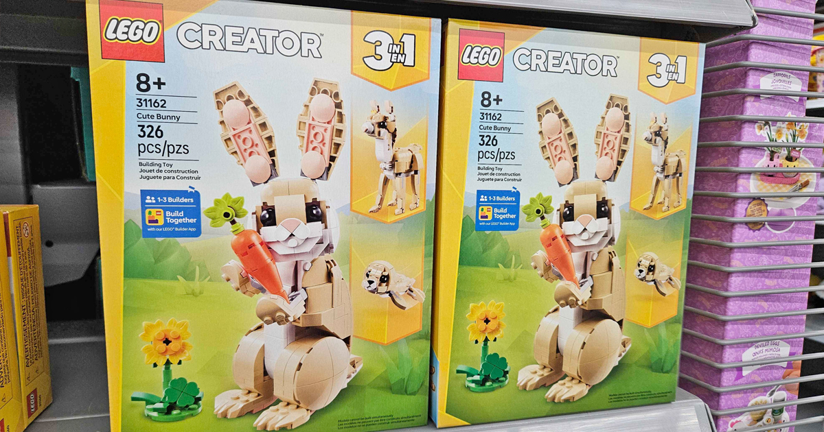 LEGO 3-in-1 Bunny Set Only $16.79 on Amazon (Perfect for Easter