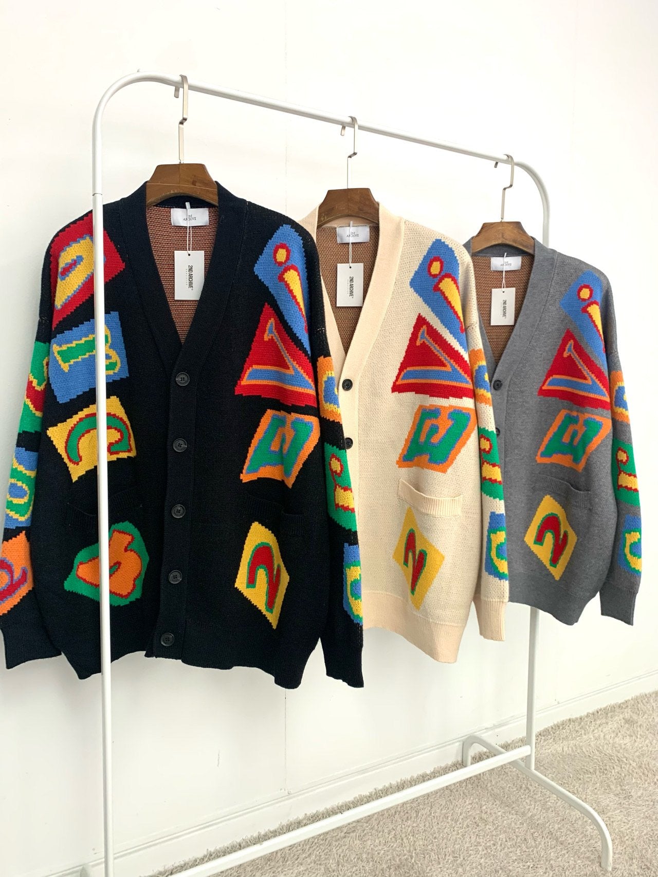 2nd Archive] アルファベット ロゴ カーディガン Made In Korea