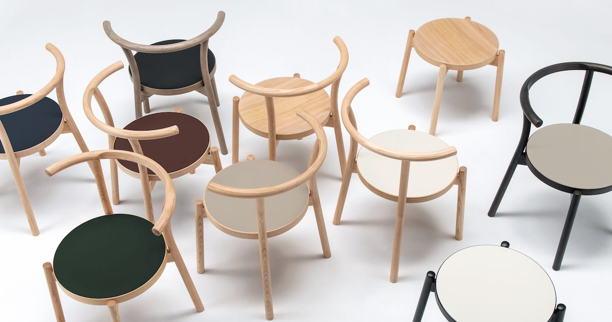 カンディハウスが、米谷ひろしと深澤直人による新作チェアをリリース