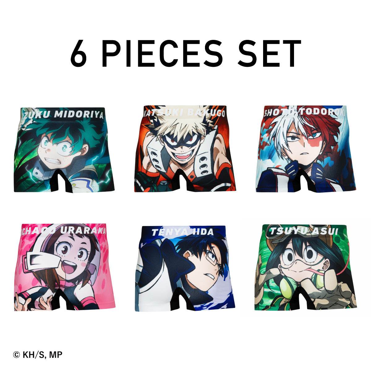 僕のヒーローアカデミア＞6 PIECES SET/緑谷出久 爆豪勝己 轟焦凍 麗日