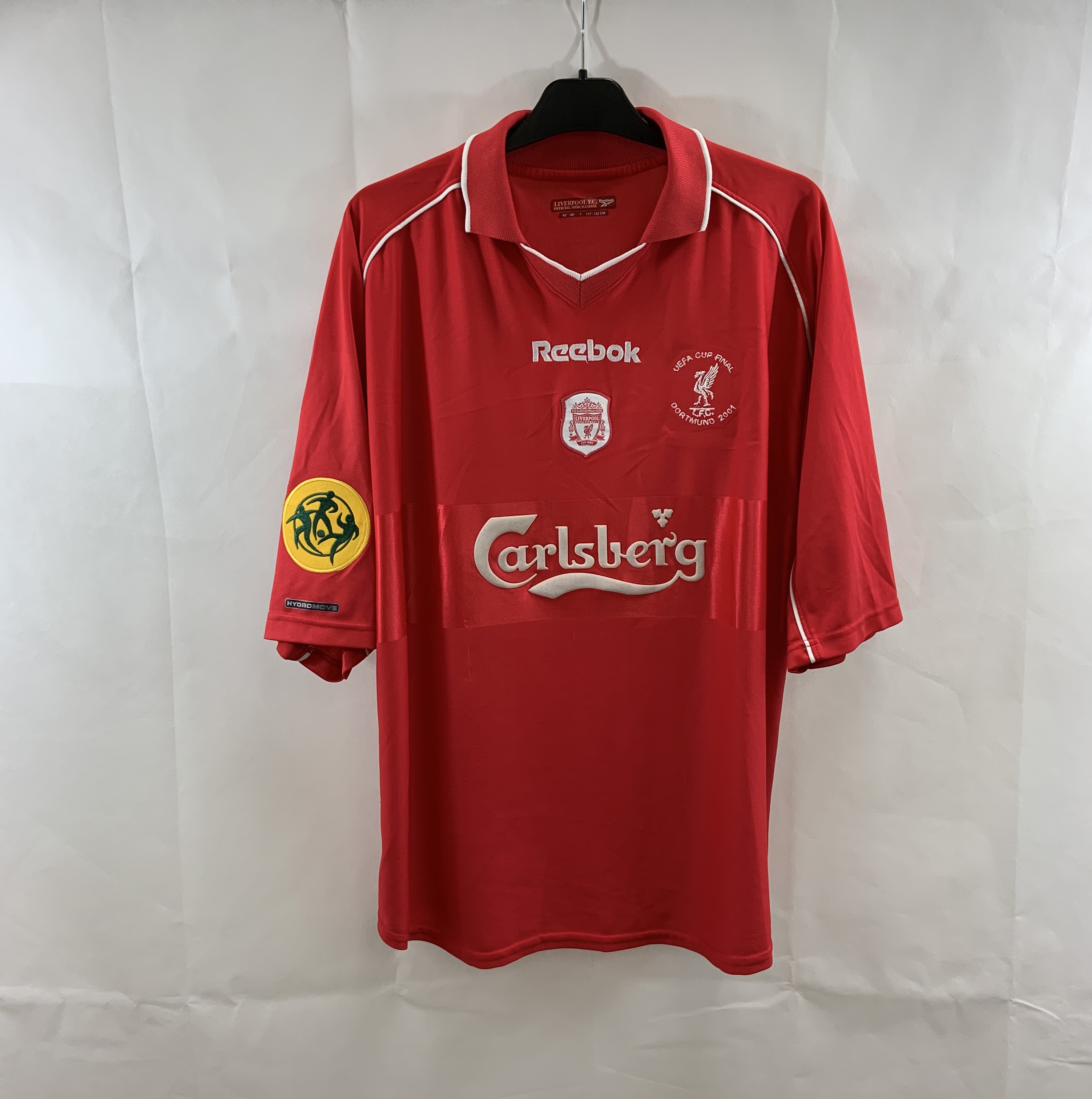 Liverpool Gerrard 17 UEFA Cup Final 2001 Football Shirt 2000/02