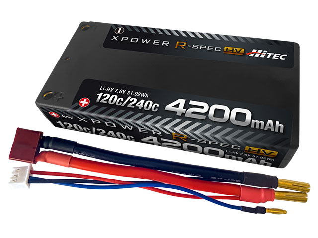 XPOWER R-SPEC Li-HV 7.6V 4200mAh 120C/240C | Hitec Multiplex Japan