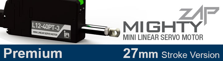 リニアサーボモーター MIGHTY ZAP Premium 27mm | 株式会社ハイテック