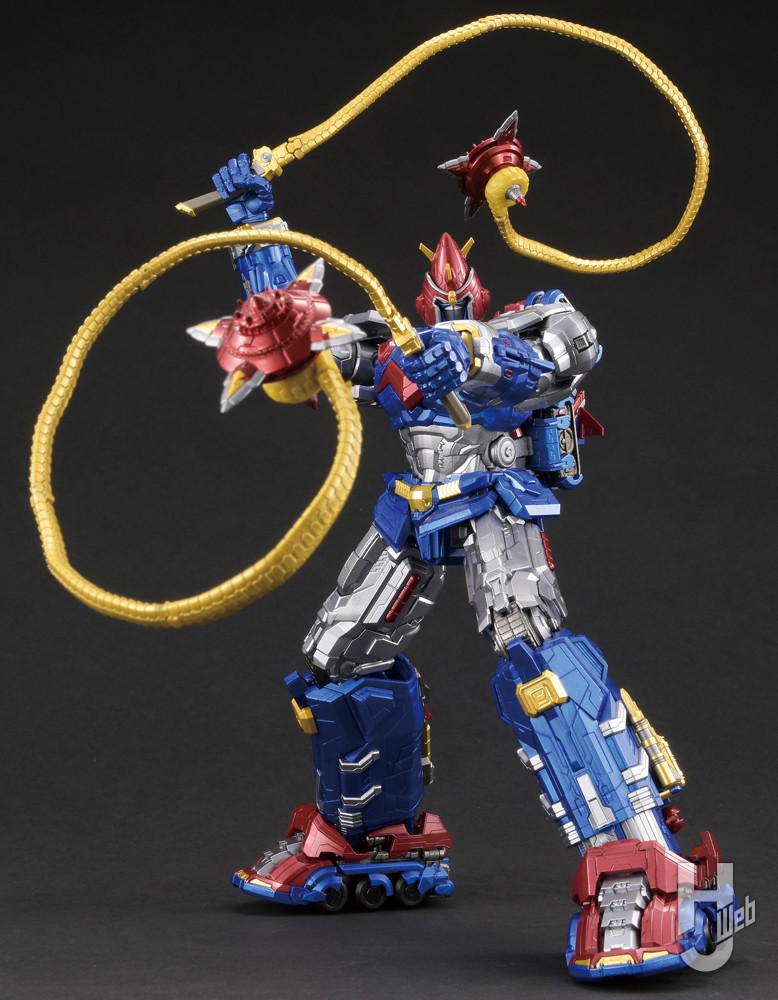 超合金魂 VOLTES V」の商品仕様を彩色済みテストショットでお届け