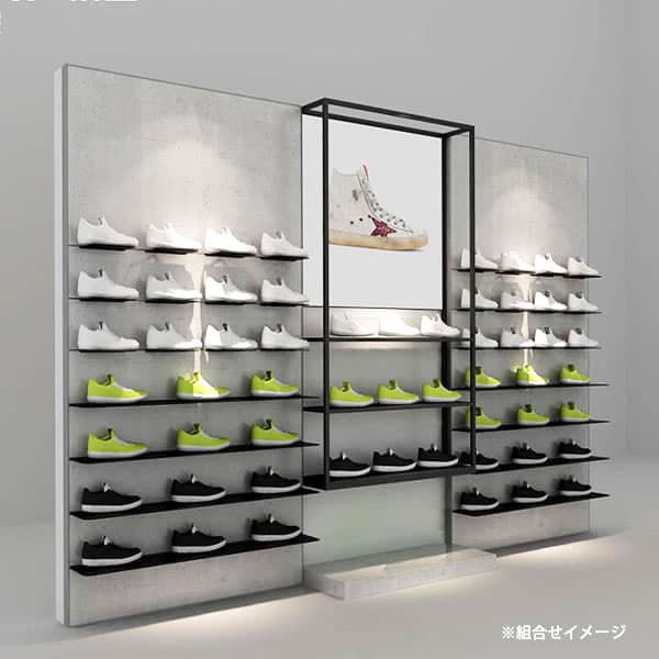 オープンシェルフ アイアン製ディスプレイラック 小物展示に最適な棚