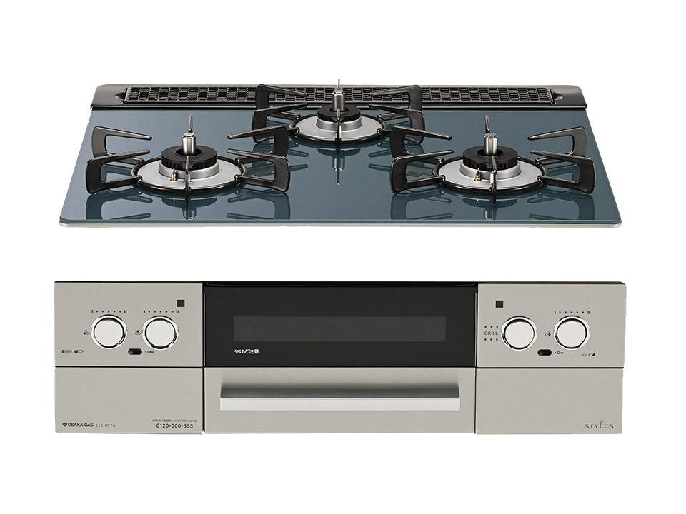 スタイルズ Rシリーズ（天板60cmタイプ） - ガスコンロ｜大阪ガス