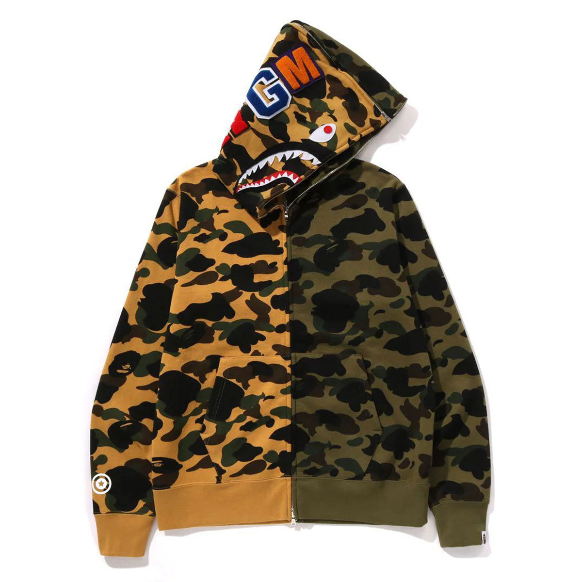 A BATHING APE アベイシングエイプ - 1ST CAMO SEPARATE SHARK FULL
