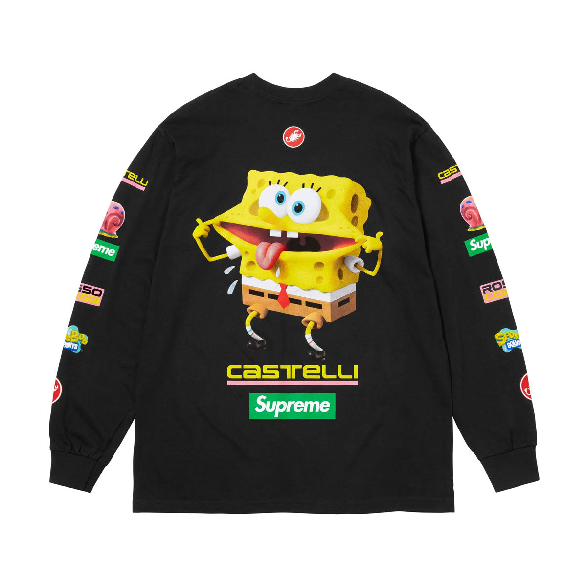 Supreme - SpongeBob SquarePants Castelli Racing L/S Tee BLACK