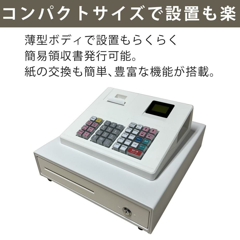 クローバー電子 レジスター 小型 JET-400Z レジロール紙10巻セット