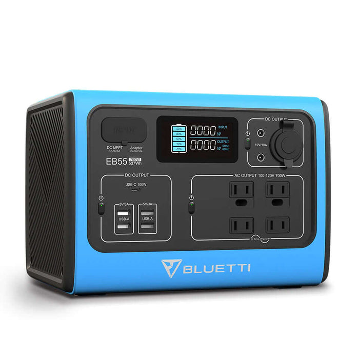 Portable Power Station | BLUETTI EB55 700 Watt Generator