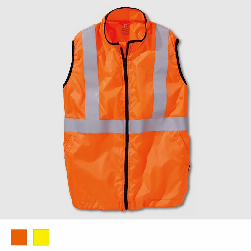 V9799ネオンカラー反射ベスト JIS T8127適合 高視認 空調機能を