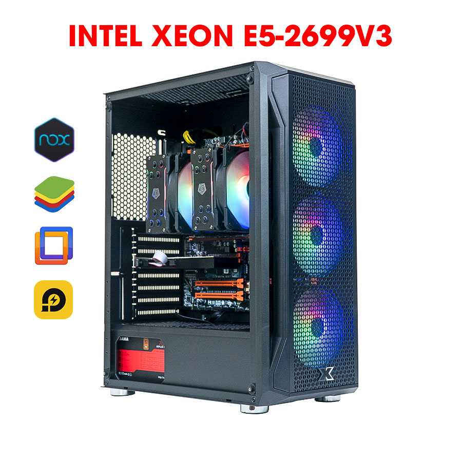 PC ĐƠN XEON 2699 V3| Ram 96G| GTX 1070TI 8G| NVME 512G