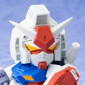 精緻な造形の“消しゴム”モデル！ ビルドモデル ガンダム 3、徹底