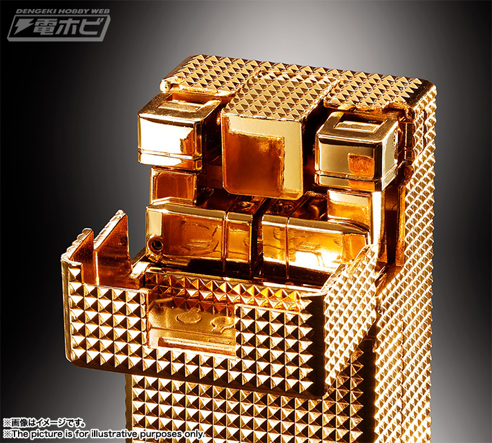 あのライター型ロボットが24金メッキで輝く！バンダイの超合金魂