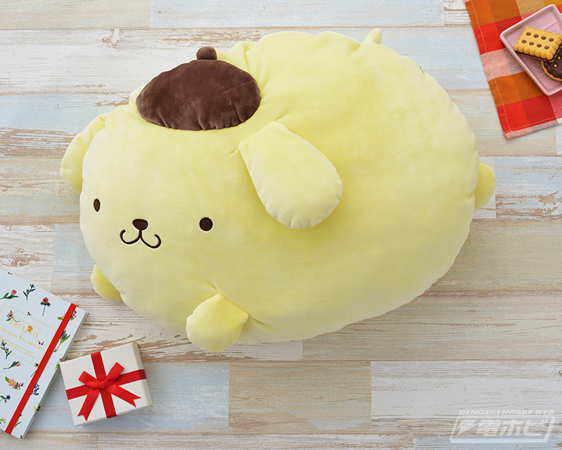 モッチリもちもち！触り心地が楽しいクッションになってポムポムプリン