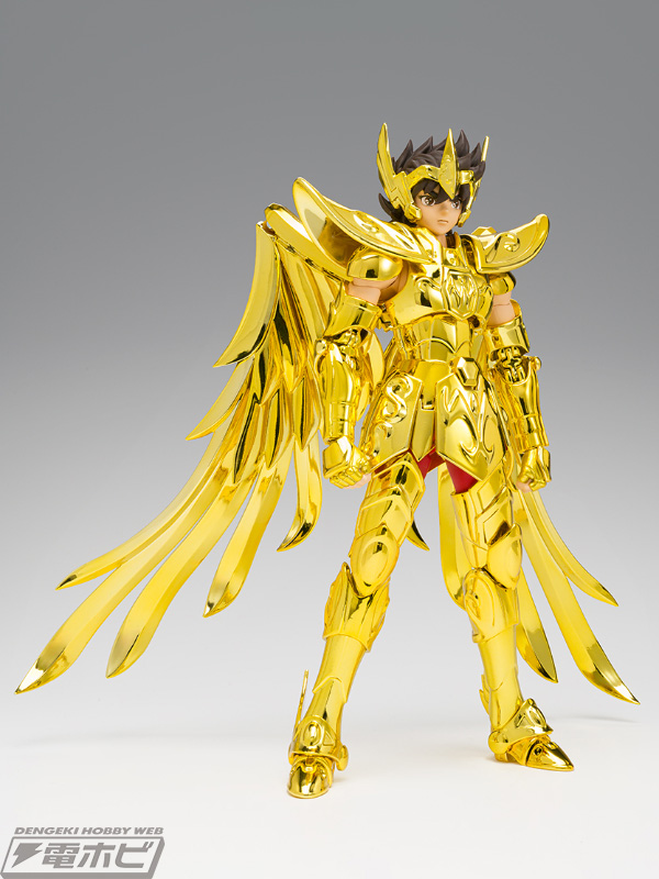 聖闘士星矢』黄金のサジタリアス聖衣を纏った星矢が新規のEX METAL素体