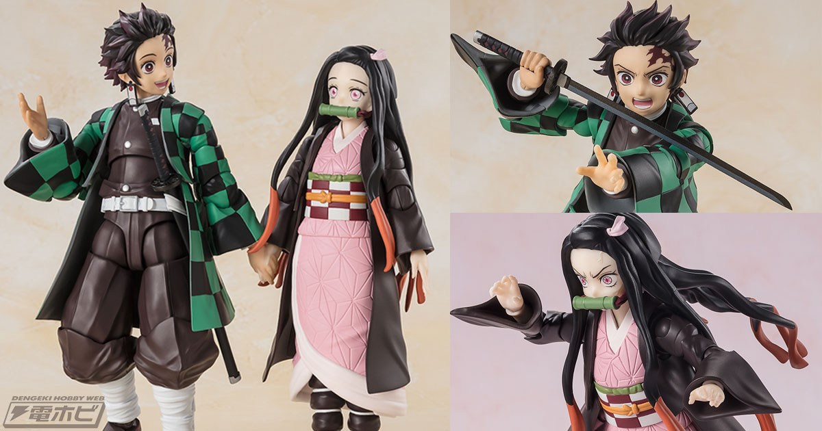 鬼滅の刃』竈門炭治郎と竈門禰豆子がS.H.Figuartsでアクション