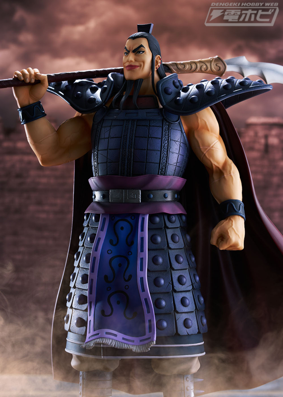 キングダム』秦の怪鳥・王騎が1/7スケールフィギュアで登場！無数の傷