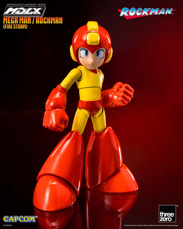 ロックマン』特殊武器を装備したロックマン（ファイヤーストーム）が