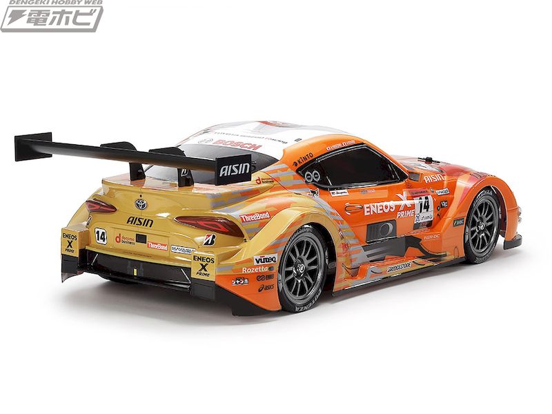 鮮やかなオレンジのボディは塗装済み！タミヤの電動RCカー組み立て