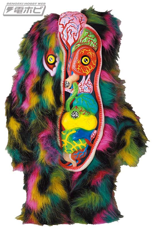 ソフビモデル「SHELTERBANK ヘドラ 完全解剖図解」の3期カラーモデルが