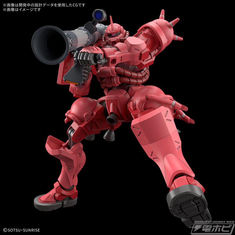 ガンダム ジークアクス』シャア専用ザクがHGガンプラ化！新規造形の