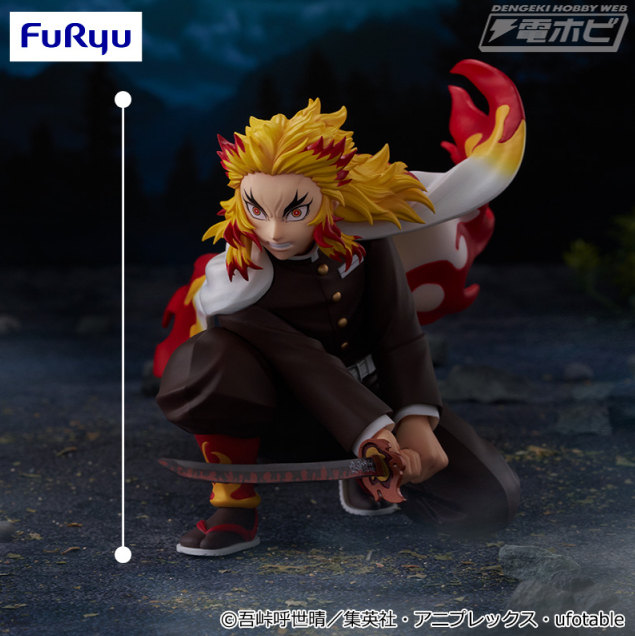 アニメ「鬼滅の刃」より、戦闘態勢の煉獄杏寿郎、猗窩座を立体化！劇中