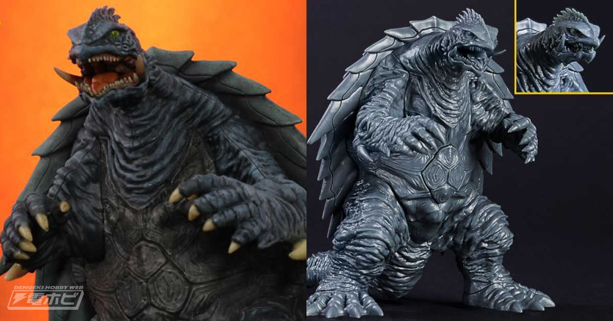 ガメラ（1999）の1/700スケールプラモデルが再販！甲羅を一枚ずつ別