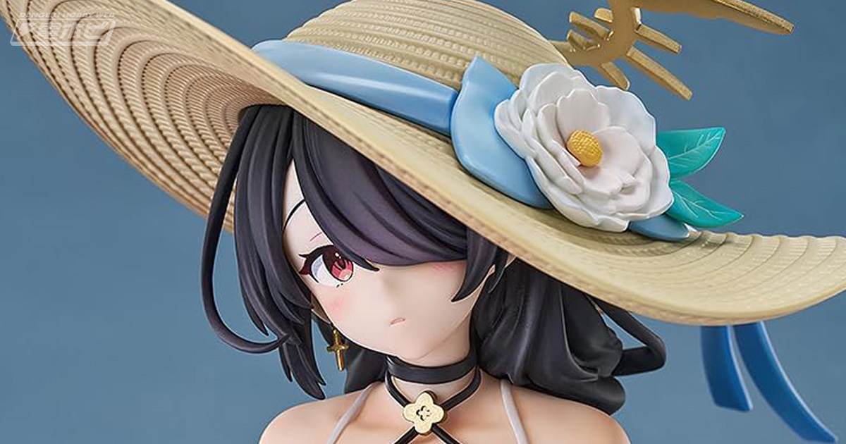 ブルーアーカイブ』胸元大胆な白いワンピースの水着が優雅＆セクシー