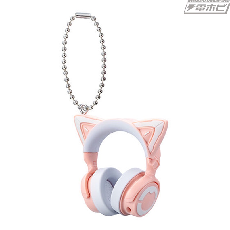Yowu」のかわいい猫耳ヘッドホンがミニチュアチャームになって