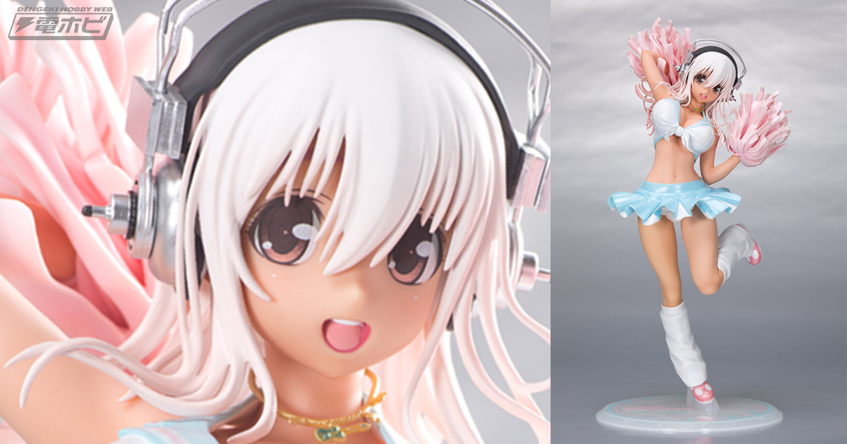 日焼けした小麦色の肌が眩しい！チアガール姿のすーぱーそに子の