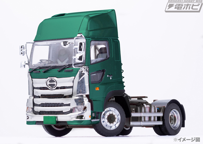 日野プロフィア」のトラクタを1/50スケールで再現したプラッツのダイ