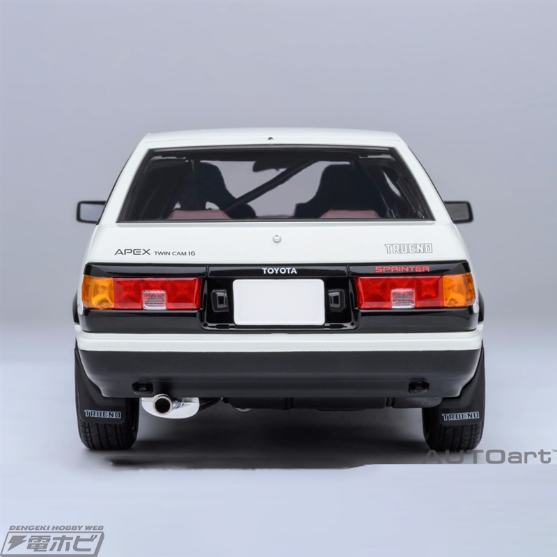 頭文字D』トレノ（AE86）を精巧に再現したオートアート製1/18スケール