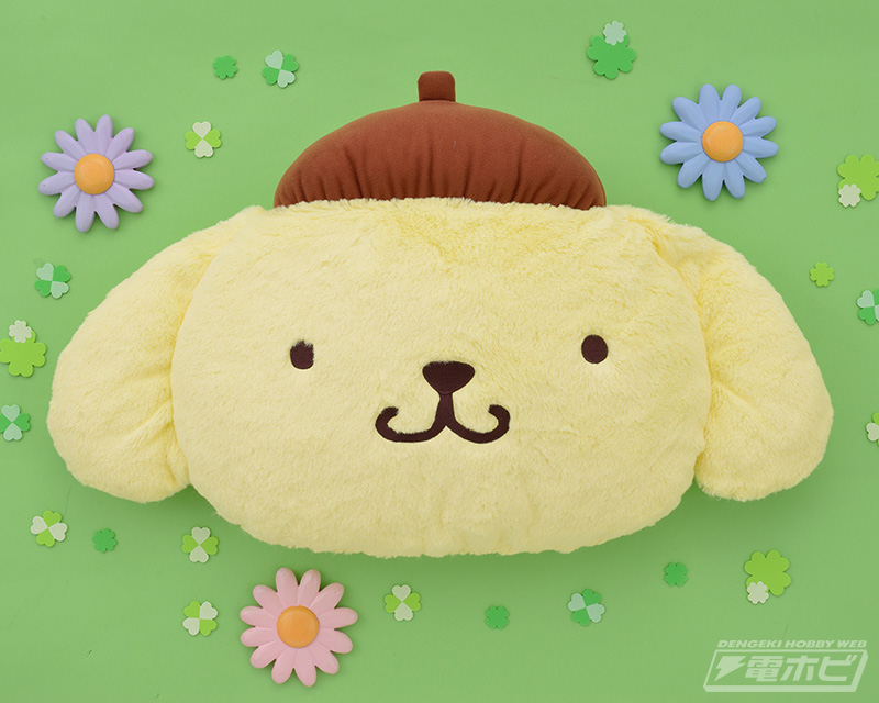 ポムポムプリン」が特大サイズのフェイスクッションに変身！セガ