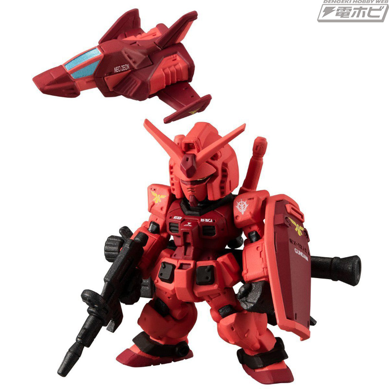 真紅のコア・ファイターも付属！キャスバル専用ガンダムが「コンバージ