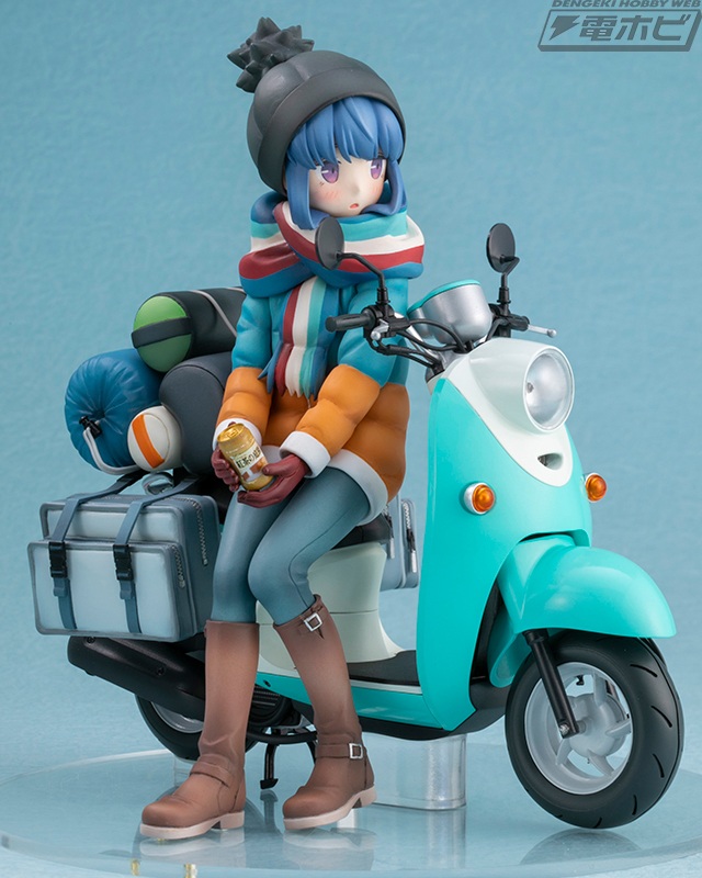 ゆるキャン△』スクーターに腰掛けた志摩リンのフィギュアを1名様に