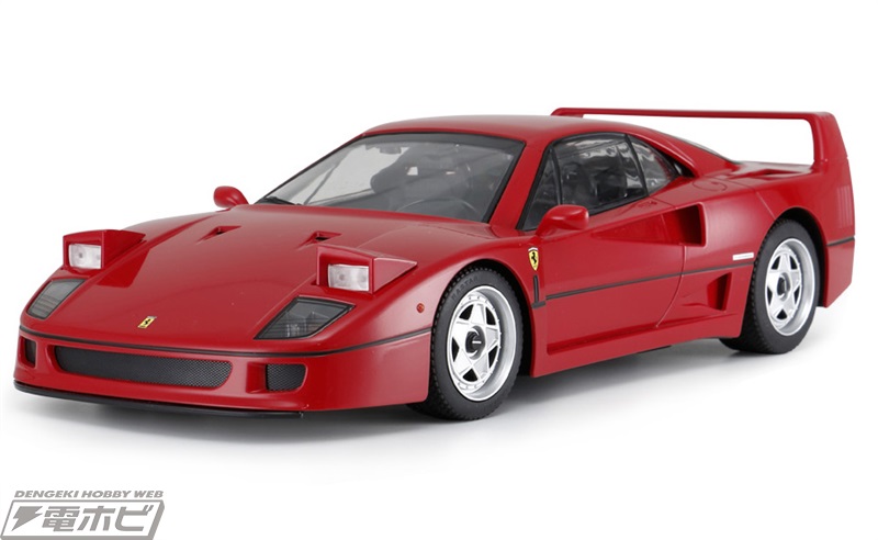 1/14スケール！大型RCカーになって「フェラーリ F40」が登場！ボタン
