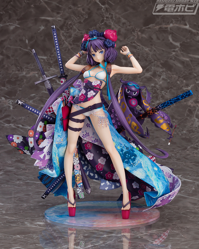 Fate/Grand Order』葛飾北斎が豪華絢爛な反物を身にまとい、水着姿で