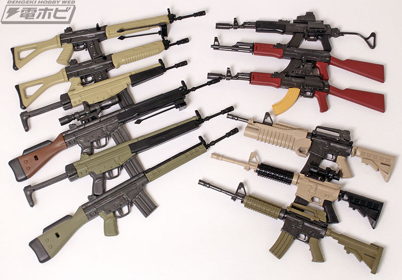 カプセルトイ「THE銃 リアルミニ」シリーズに迷彩カラーバージョンの